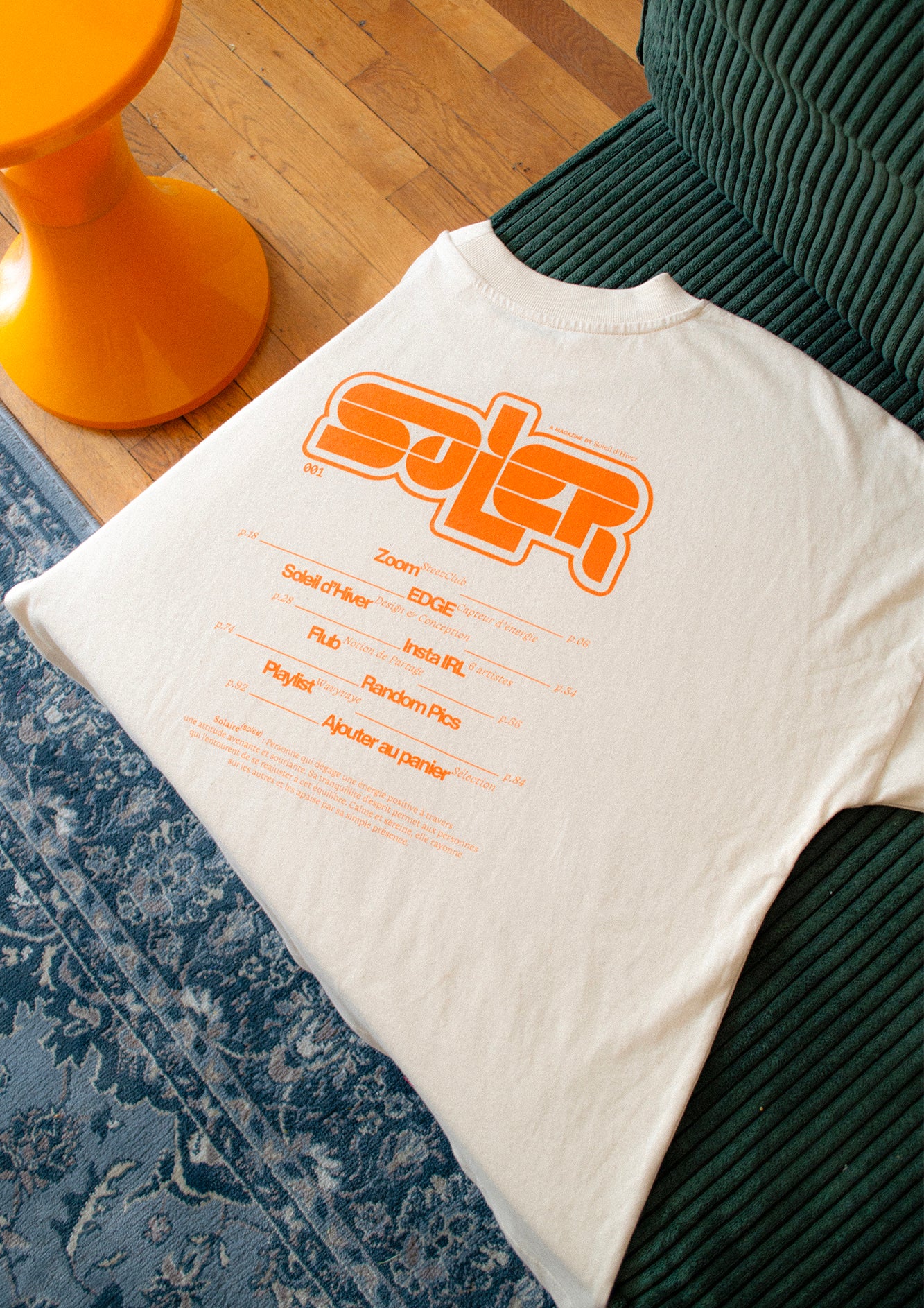 Pack SDH // magazine + Tshirt orange + Tshirt crème